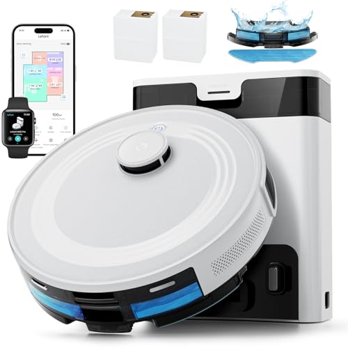 74% DESCUENTO LEFANT Robot Aspirador M2S Pro con mapeo de 10 000 Pa, 240 Minutos, navegación láser dToF, evitación de obstáculos PSD, Control aplicación/Alexa, Limpieza Personalizada, Color Blanco