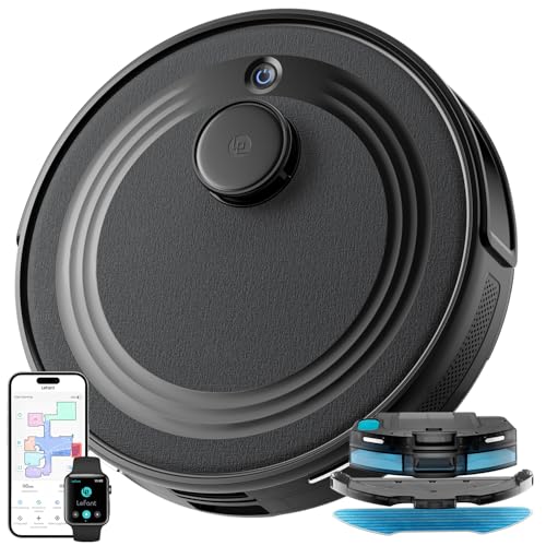 74% DESCUENTO LEFANT M2 Robot Aspirador y Fregasuelos, Aspiración de 6000Pa, Duración de 160 Minutos, Navegación Láser, Tecnología de Evitación PSD, Limpieza Personalizada, App/Alexa/WiFi
