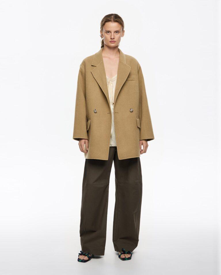 Abrigo de paño de mujer cruzado doble faz · Bimba y Lola · El Corte Inglés