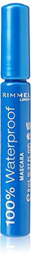 Rimmel London Rímel resistente al agua 100%, Larga duración, Negro