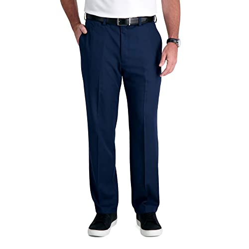 Haggar Cool 18 Hidden Expandable Waist Pleat Front Pant Regular and Big & Tall Sizes Jogger Hombre