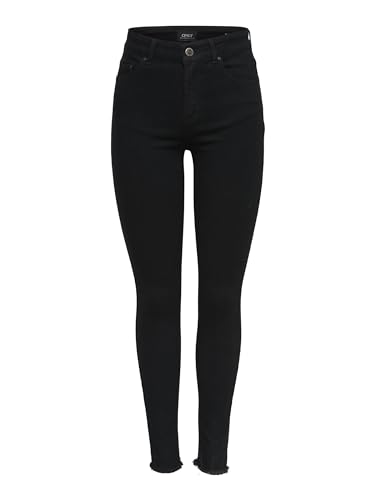 68% DESCUENTO ONLY Mujer Onlblush Mid Sk Ank Rawjns Rea2343 Noos Vaqueros, Negro, M / 30L