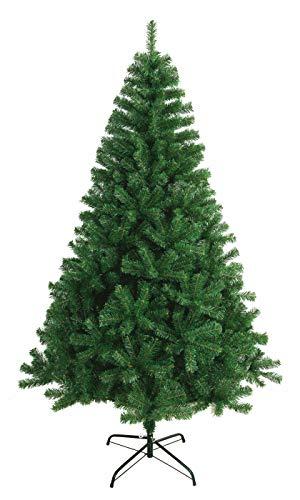OFERTÓN SUPREMO 92% DESCUENTO SOLAGUA Árbol de Navidad Artificial Extra Relleno, Arboles con Hojas de Espumillón 150cm a 300cm de Primera Calidad, Súper Natural C/Soporte Metálico.(Verde, 240cm 1438Tips)