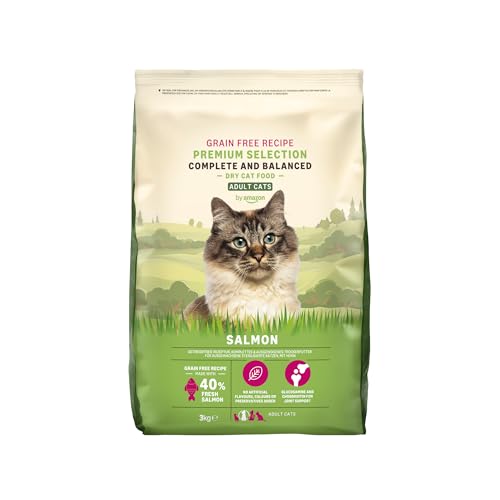65% DESCUENTO Marca Amazon   Lifelong   Alimento seco para gatos adultos con salmón fresco, receta sin cereales   3 kg (Paquete de 1)