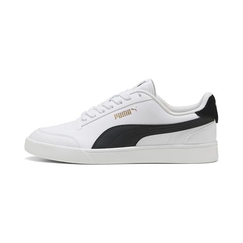 47% DESCUENTO PUMA Unisex Puma Shuffle Sneakers, Puma White Puma Black Puma Team Gold, 43 EU