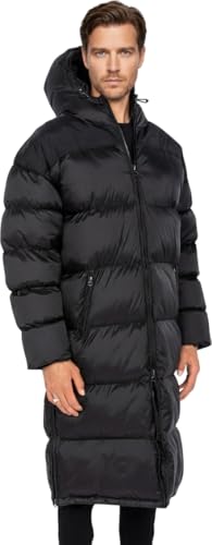 81% DESCUENTO Schott NYC 2190MAX, Chaqueta con Capucha Extra Larga para Unisex adulto, Negro Negro, M