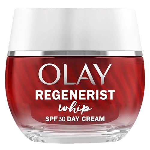 33% DESCUENTO Olay Regenerist Whip Crema Facial de Día SPF30, Hidratante Ligera Antiarrugas y Reafirmante con Niacinamida Antienvejecimiento y Péptidos, 50 ml (El packaging puede variar)