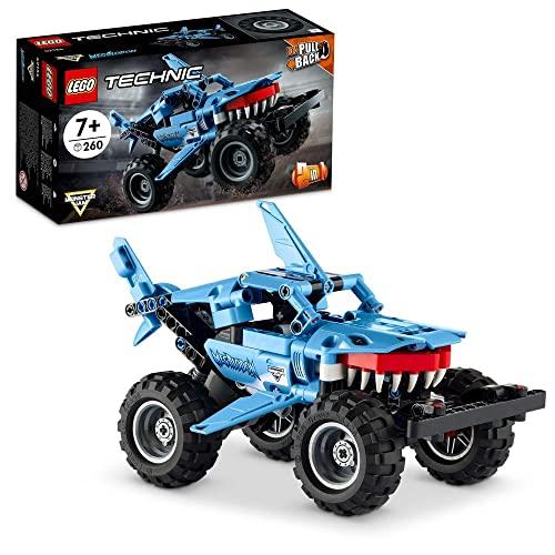 OFERTÓN SUPREMO 69% DESCUENTO LEGO 42134 Technic Monster Jam Megalodon, Set de Vehículo de Construcción 2en1, Camión Tiburón o Coche de Juguete al Detalle, Regalo para Niños y Niñas a Partir de 7 Años