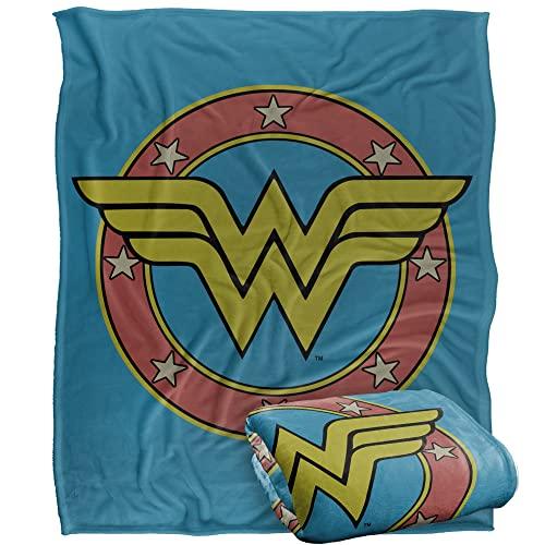 LOGOVISION Wonder Woman Circle W Silky Touch Super Soft Throw Blanket 152 x 127 cm