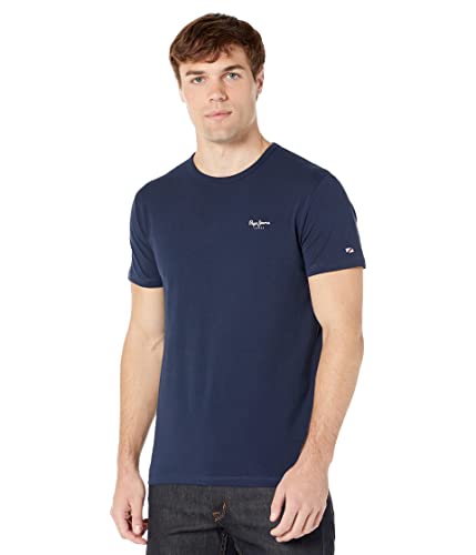 Pepe Jeans Original Basic 3 N Camisetas, Azul (Navy), M para Hombre