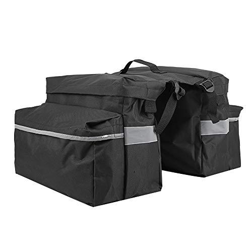 Bolsa para Moto Trasera, Bolsas de Sillín de Motocicleta Impermeables de Poliéster, Bolsa Trasera Desmontable para Asiento de Motocicleta con Hebilla, Bolsa de Equipaje para Vehículos Todo Terreno