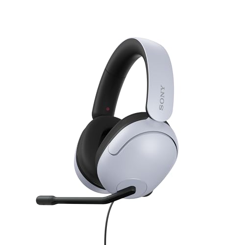 Sony INZONE H3 Auriculares para gaming, sonido espacial 360 para gaming, micrófono boom, para PC/PlayStation5, color blanco