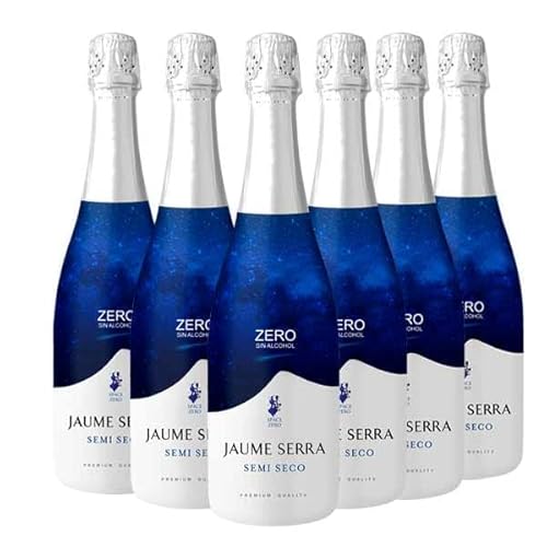Jaume Serra Zero Semi Seco   Vino Espumoso Sin Alcohol  Variante Macabeo   Pack 6 Botellas x 750ml