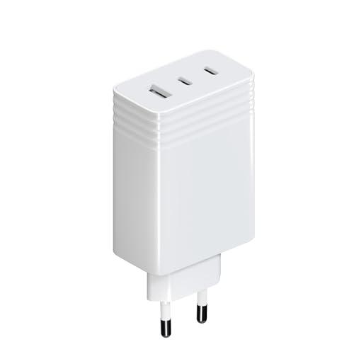 DESCUENTAZO 52% DESCUENTO SOLUM Cargador múltiple USB C de 3 Puertos, 65 W, Cargador rápido de 3 Puertos, Soporte PPS, PD3.0, GAN, Adaptador Compatible con iPhone 15 Pro Max/Pro/15/14 Pro Max/14, Galaxy S23 Ultra/S23/S22,
