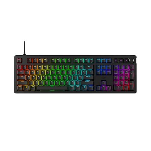 OFERTÓN SUPREMO 80% DESCUENTO HyperX Alloy Rise   Teclado gaming mecánico, switches Red, hot swap en caliente, Patas Ajustables, carcasa magnética intercambiable, Negro (QWERTY Español)