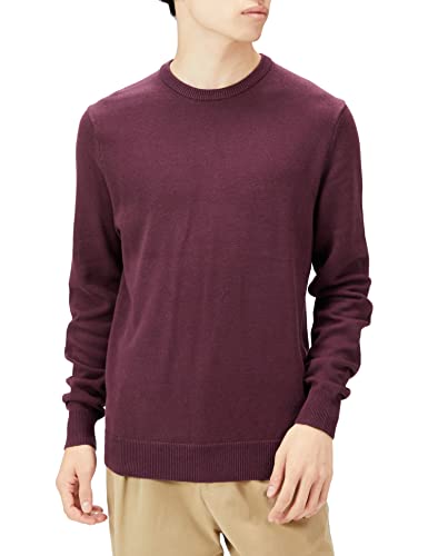 Amazon Essentials Hombre Jersey de Cuello Redondo de Manga Larga, 100% Algodón, Disponible en Tallas Grandes y Altas