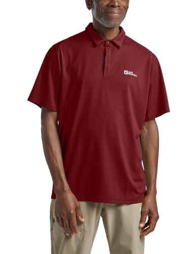 66% DESCUENTO Jack Wolfskin Delgami Polo M Camiseta, Deep Ruby, L Hombres