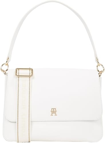 44% DESCUENTO Tommy Jeans Bolso bandolera Mujer Joy con logotipo, Blanco (Ecru), Talla Única