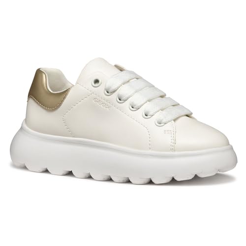 Geox   J PUFFYPOP Girl A, Zapatillas Niñas, White/Platinum,