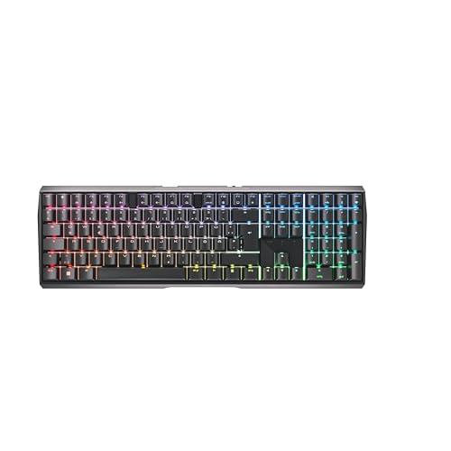 DESCUENTAZO 61% DESCUENTO Cherry MX 3.0S Wireless, Teclado Mecánico Inalámbrico para Juegos, Disposición Alemana (QWERTZ), Bluetooth, 2,4 GHz y Cable, Interruptores MX2A Red, Negro