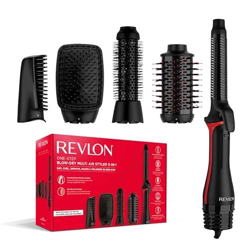 26% DESCUENTO REVLON One Step Blow Dry Multi Air Styler 5 en 1 (cabezales desmontables, rizador, secador, voluminizador, moldeador y potenciador de forma), RVDR5370