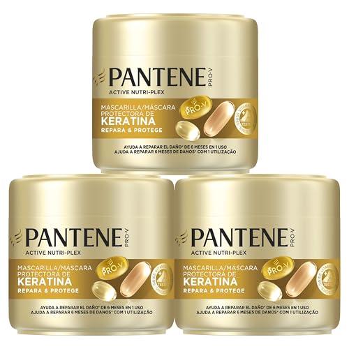 33% DESCUENTO Pantene Pro V Repara Y Protege Mascarilla Protectora De Keratina 3X300ml Para Pelo Seco Y Dañado. Ayuda A Reparar 6 Meses De Daños En Un Solo Uso
