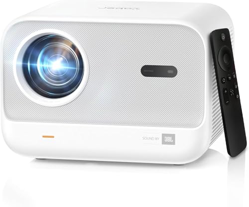 YABER Proyector Portátil 4K Full HD 1080P Nativo con Sonido JBL & Enfoque Automático 1s, WiFi 6 Bluetooth, para Cine en Casa/Exterior Compatible con Móvil/iOS/Android/TV Stick/PS5/HDMI