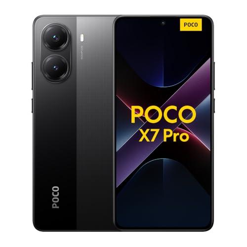 XIAOMI POCO X7 Pro   Smartphone de 12+256GB, Pantalla CrystalRes 1.5K 120Hz AMOLED, MediaTek Dimensity 8400 Ultra, Cámara de 50 MP, 90W HyperCharge, Cargador no Incluido, Negro (Versión ES)