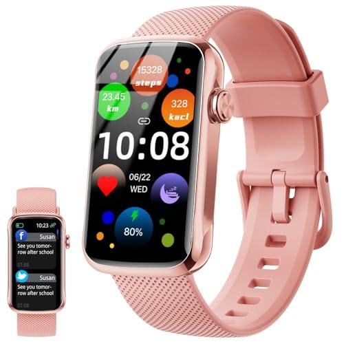 Reloj Inteligente Hombre Mujer, 1.47″ HD Smartwatch con Whatsapp Notificación, Podómetro/Pulsómetro/SpO2/Monitor de Sueño, IP68 Pulsera Actividad con 24 Modos Deportivos, Smart Watch para Android iOS