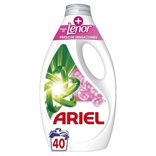 28% DESCUENTO Ariel Detergente Lavadora Liquido, 40 Lavados, Jabon Frescor Sensaciones, Limpieza Mejorada en Ciclos Mas Frios con la Exclusiva Tecnologia de Limpieza en Frio, El embalaje puede variar