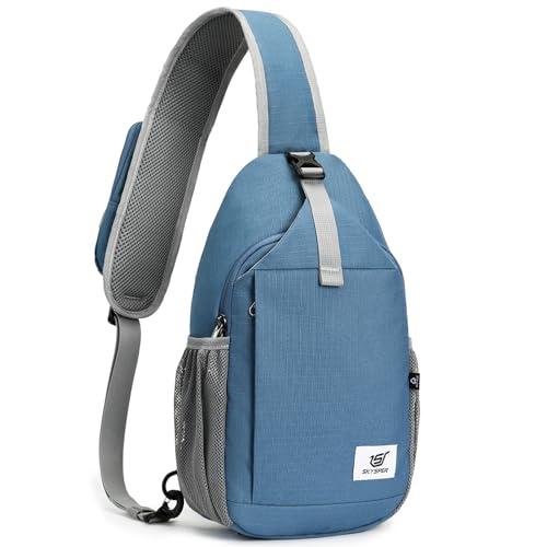 50% DESCUENTO SKYSPER Bolso Hombre de Pecho Bandolera Bolsos de hombro Antirrobo Crossbody Sling Bag para Hombres y Mujeres, Ideal para Viaje y Deporte