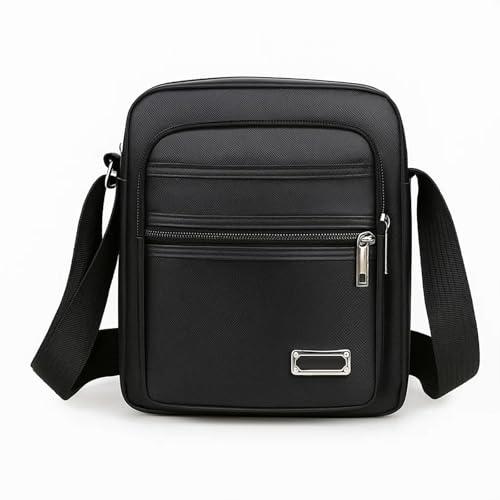 Bolsos cruzados para hombres y mujeres, bolso de hombro de viaje, cartera para teléfono, bolso pequeño casual de mensajero para el trabajo, senderismo, viajes, Black, Small