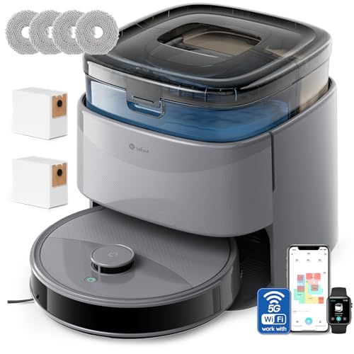 OFERTÓN SUPREMO 72% DESCUENTO LEFANT M3 MAX Robot Aspirador y Fregasuelos con Mapeo, 20 000Pa, Navegación Láser dToF, Evitamiento de Obstáculos PSD, Vaciado y Relleno Automático, Trapeador Levantable, Secado, WiFi/App/Alexa