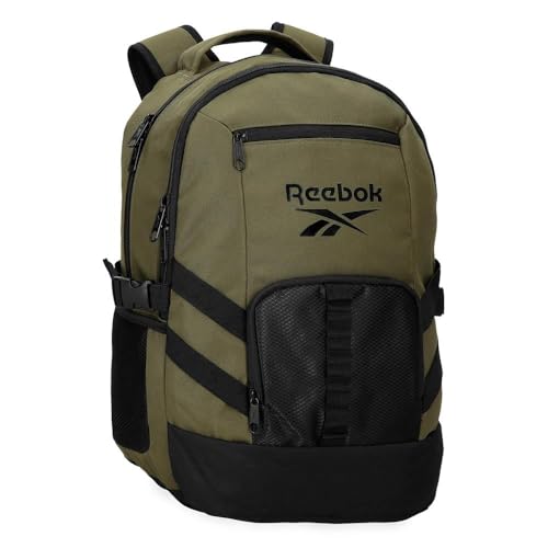 50% DESCUENTO Reebok Truck One Mochila para portátil 15,6″ doble compartimento Verde 34x46x15 cms Poliéster 23,46L by Joumma Bags