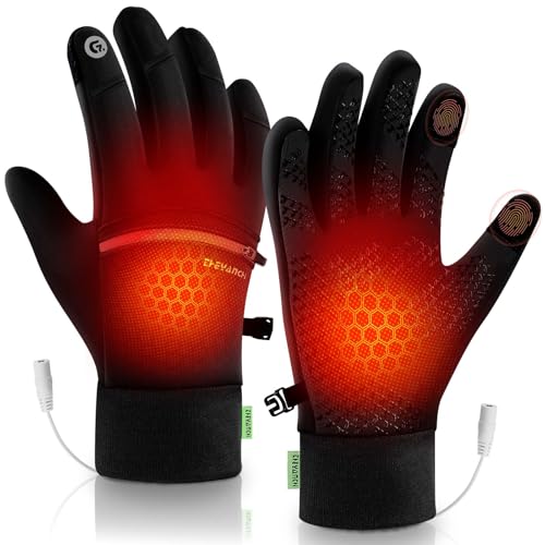 70% DESCUENTO Ertisa Guantes Calefactables USB con Bolsillo Oculto, Reflectantes Guantes Térmicos USB Guantes esquí Invierno 3 Temperatura Manoplas Térmicas Calientamanos Doble Cara Guantes eléctricos calefactados
