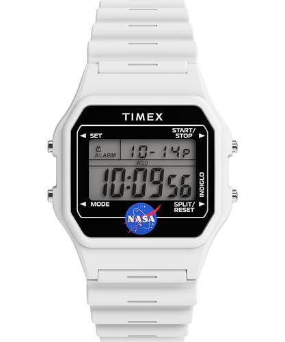 28% DESCUENTO Timex Main Street TW2Y13500   Reloj de Hombre 36 mm, Esfera Digital, Correa de Resina y Caja Blanca