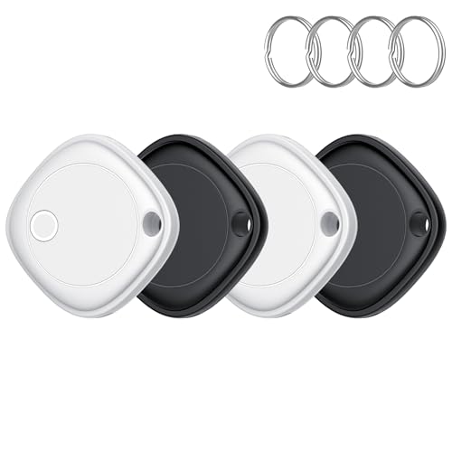 OFERTÓN SUPREMO 80% DESCUENTO Smart Air Tracker Tag 4 Pack, Buscador de Objetos Bluetooth Funciona con Buscar Apple (Sólo iOS, Android no Compatible), Rastreo Mundial, Rastreador para Llaves/Equipaje/Cartera, Batería Reemplazable