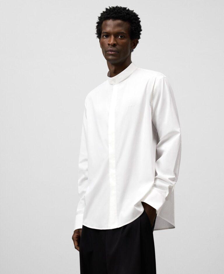 Camisa de hombre regular fit con cuello mao · Adolfo Dominguez · El Corte Inglés