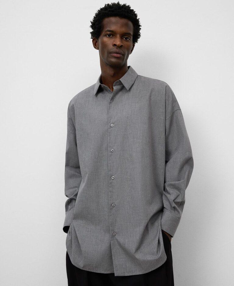 Camisa de hombre oversize con cuello solapa · Adolfo Dominguez · El Corte Inglés