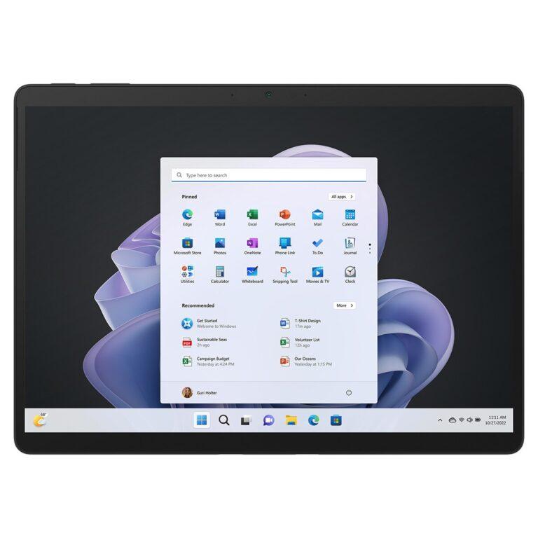 Microsoft Surface Pro 9, i5, 8GB, 256GB SSD, 13″, W11, Grafito (Reacondicionado grado C) · Microsoft · El Corte Inglés