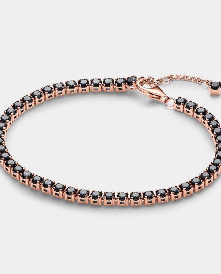 Pulsera Tenis Negra Brillante · PANDORA · El Corte Inglés