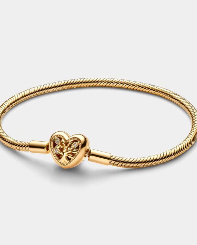 Pulsera Pandora Moments Cadena de Serpiente con Cierre de Corazón Familiar · PANDORA · El Corte Inglés