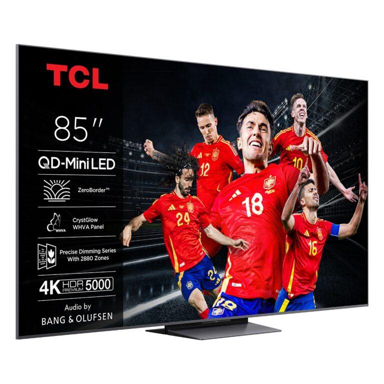 TV QD-Mini LED 215,9 cm (85″) TCL 85C8K, 4K HDR Premium 5000, ZeroBorder, Smart TV Google TV, control por voz (Reacondicionado Grado D) · TCL · El Corte Inglés