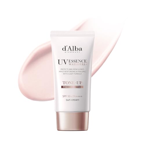 42% DESCUENTO d’alba Loción Solar Tonificante Waterfull SPF50+PA++++ de Trufa Blanca italiana, Crema Solar Teñida con Filtros UV Veganos, Loción Solar Brillante e iluminadora, Skincare Coreano