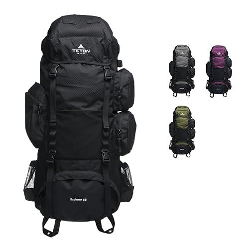 TETON Explorer   Mochila con marco interno para senderismo, camping, mochileros, cubierta de lluvia incluida