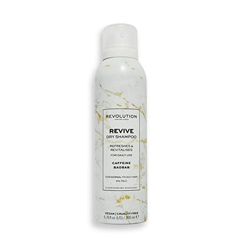 Revolution Beauty London Hair Care Champú en Seco, Spray Sin Aclarado, Vegano y Sin Crueldad, 200 ml