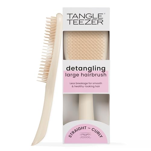 39% DESCUENTO Tangle Teezer Large Ultimate Detangler Hairbrush Cepillo Desenredante Grande para Cabello Grueso, Rizado y Largo Pelo Seco y Mojado Púas de Doble Altura, Menos Rotura y Sin Nudos Capuchino