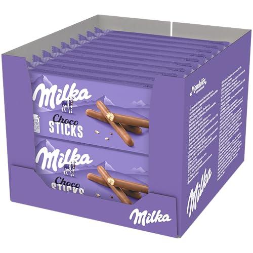 DESCUENTAZO 41% DESCUENTO Milka Choco Sticks Palitos de Galleta Cubiertos de Chocolate con Leche de los Alpes 112g   Pack de 20