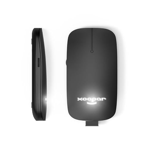 OFERTÓN SUPREMO 78% DESCUENTO Xoopar Ratón Inalámbrico 2.4G   Ratón sin Pilas   Bluetooth   Recargable   Ratón de Ordenador Conectado   Ultra Delgado   Pokket de Plástico Reciclado (Negro)