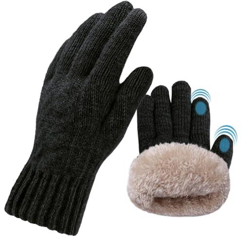 55% DESCUENTO lifwimner Guantes de Invierno Para Hombre, Guantes Cálidos con Pantalla Táctil con Forro Suave, Guantes de Invierno Deportes al Aire Libre(Negro)